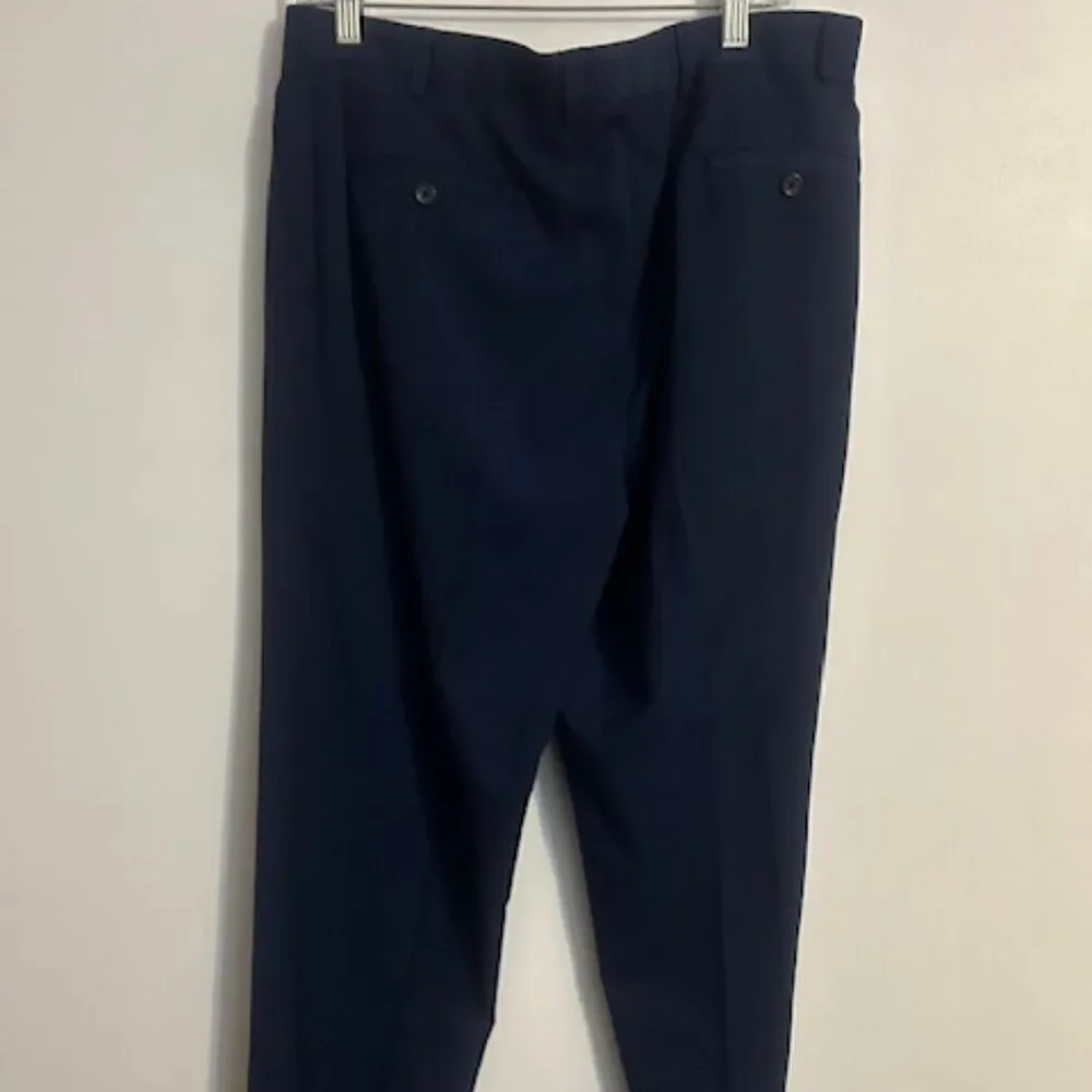Michael Michael Kors blue straight leg trousers, size 36/32